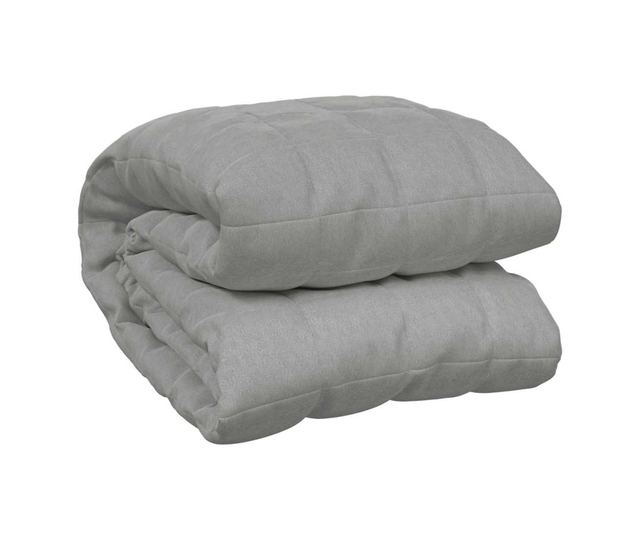 Утежечено одеяло, сиво, 140x200 см, 10 кг, текстилен материал