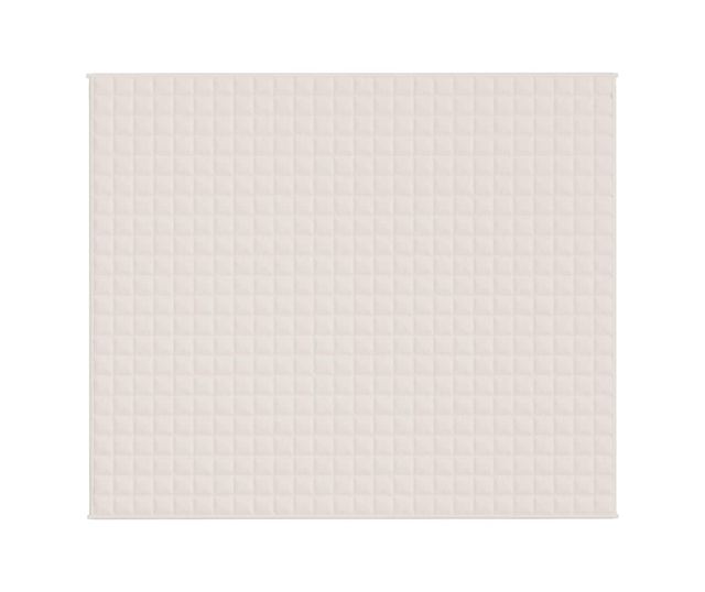 Терапевтично одеяло, светло кремаво, 220x260 см, 11 кг, текстил