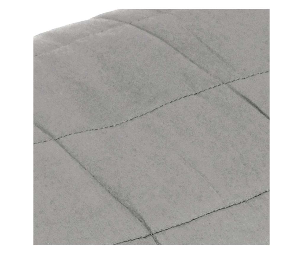 Utješna deka, siva, 140x200 cm, 10 kg, tekstilni materijal - 4