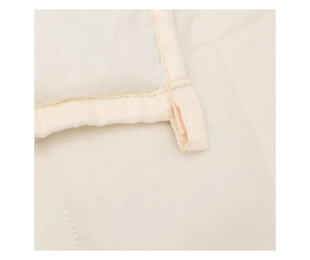 Терапевтично одеяло, светло кремаво, 150x200 см, 7 кг, текстил - 5