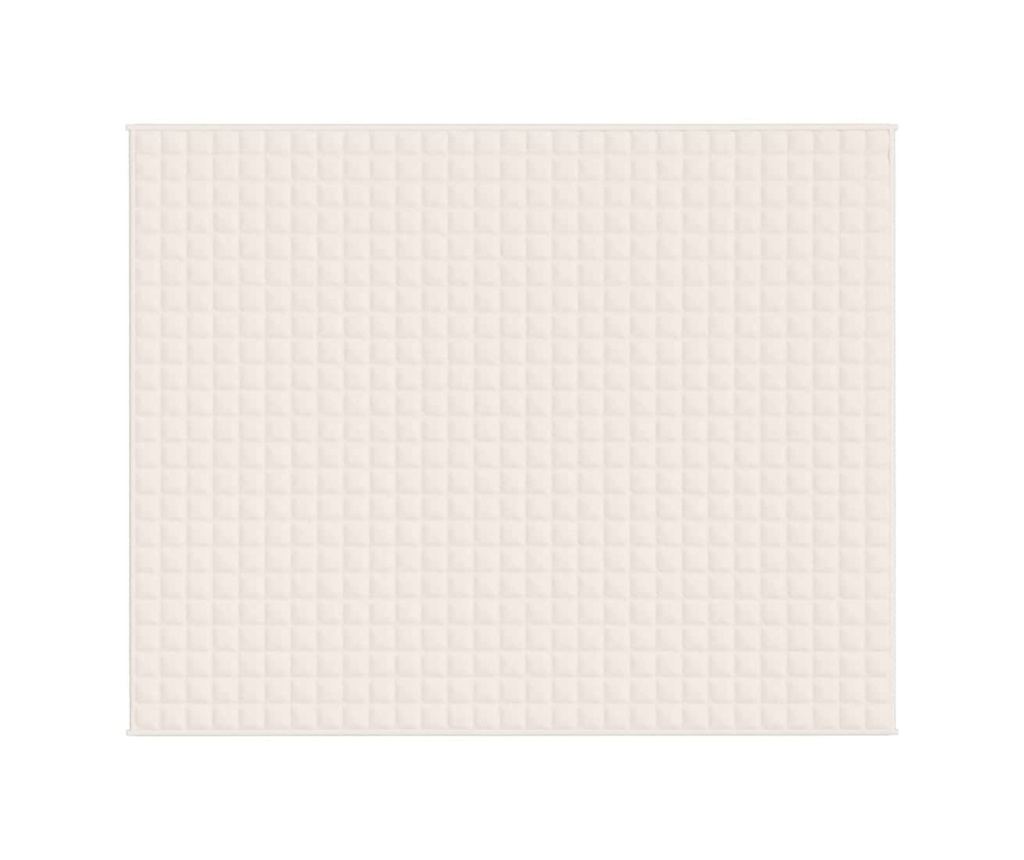 Утежелено одеяло, светло кремаво, 235x290 см, 11 кг, текстил - 3