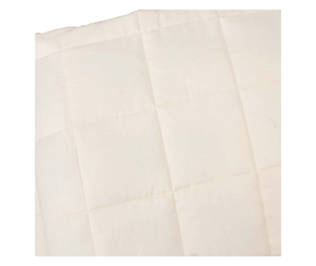 Утежелено одеяло, светло кремаво, 235x290 см, 11 кг, текстил - 4