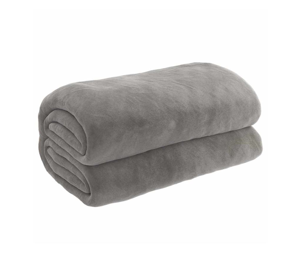 Утежевлено одеяло с калъфка, сиво, 150x200 см, 7 кг, текстил - 2