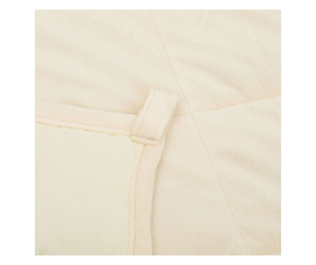 Претеглено одеяло, светло кремаво, 200x225 см, 9 кг, текстил - 5