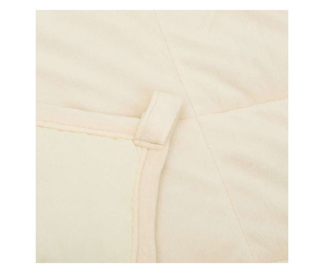 Терапевтично одеяло, светло кремаво, 235x290 см, 15 кг, текстил