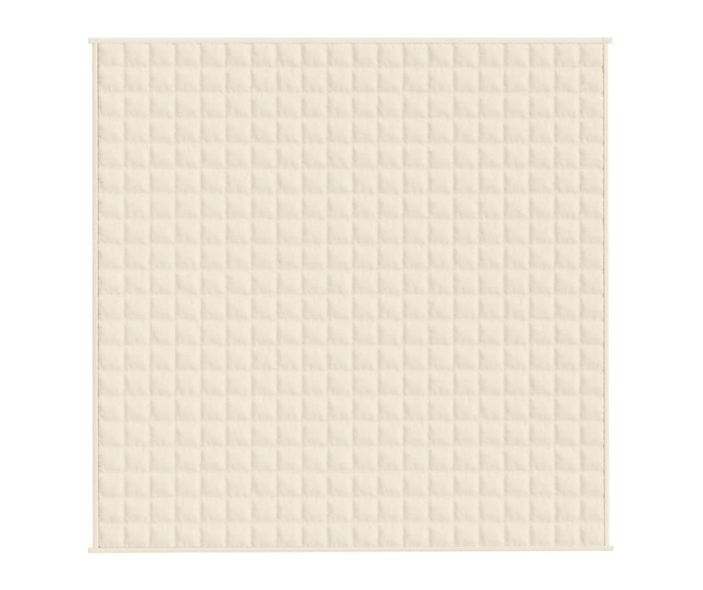Терапевтично одеяло, светло кремаво, 200x200 см, 9 кг, текстил - 3