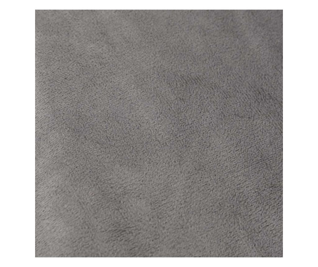 Утежевлено одеяло с калъф, сиво, 155x220 см, 7 кг, текстил - 5