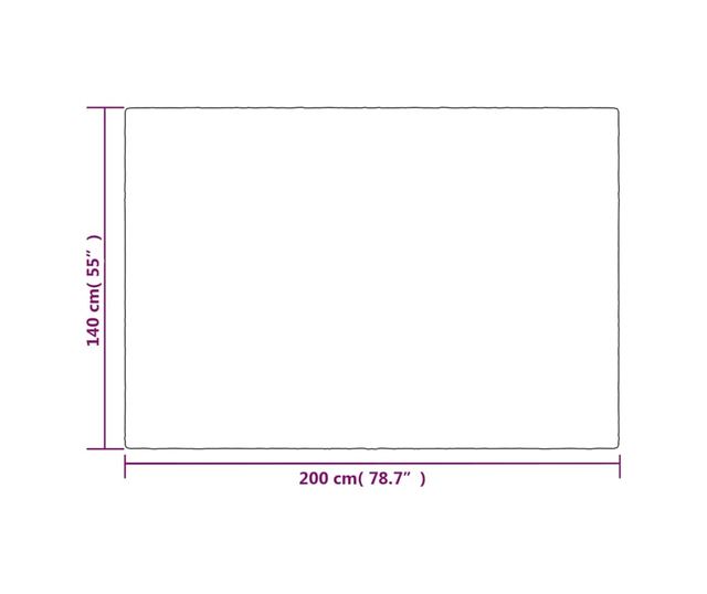 Терапевтично одеяло с калъф, сиво, 140x200 см, 6 кг, текстилен материал