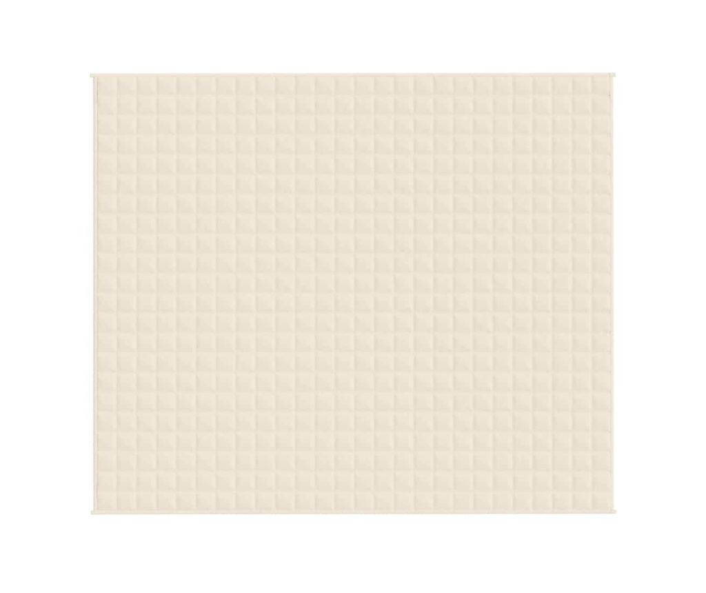 Терапевтично одеяло, светло кремаво, 220x260 см, 11 кг, текстил - 3