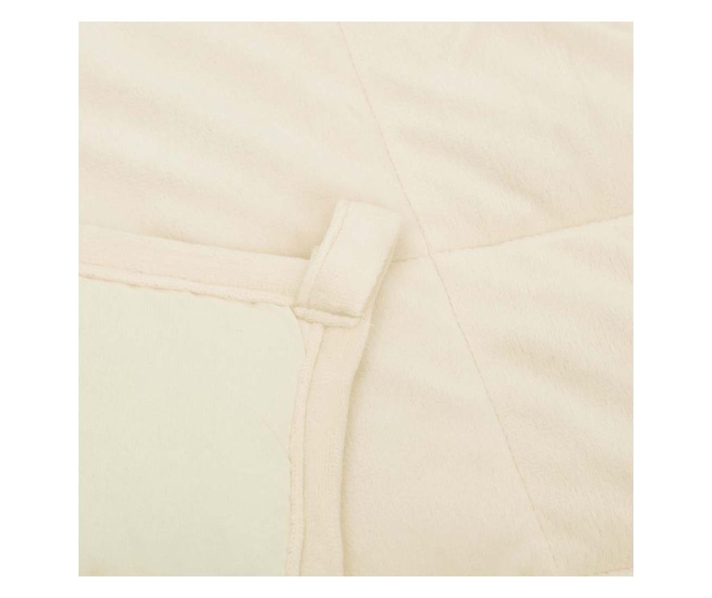 Терапевтично одеяло, светло кремаво, 220x260 см, 11 кг, текстил - 5