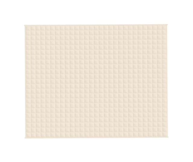 Терапевтично одеяло, светло кремаво, 235x290 см, 11 кг, текстил