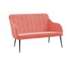 Диван, розов, 110x76x80 см, кадифе thumbnail 2