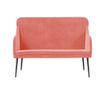 Диван, розов, 110x76x80 см, кадифе thumbnail 3