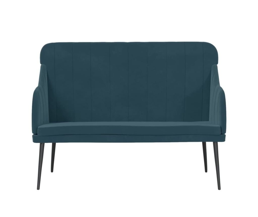 Пейка, синя, 110x76x80 см, кадифе - 3