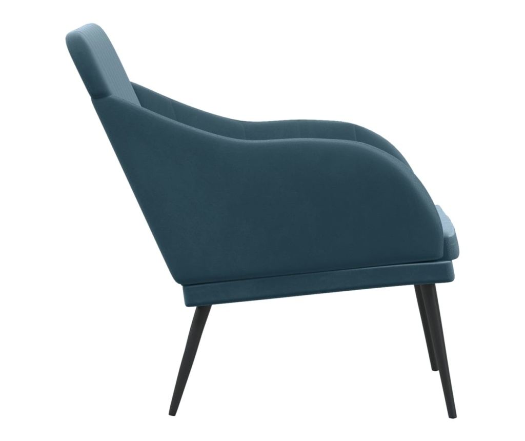 Пейка, синя, 110x76x80 см, кадифе - 4