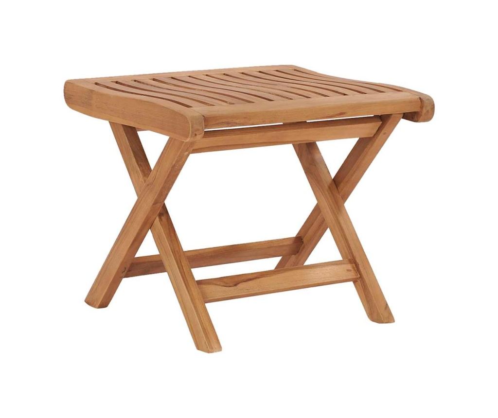 Комплект градински мебели, 3 части, масивно тиково дърво - 5