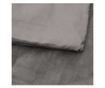 Утеждо одеяло с калъф, сиво, 138x200 см, 6 кг, текстил