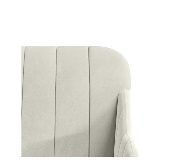 Пейка, кремава, 110x76x80 см, кадифе