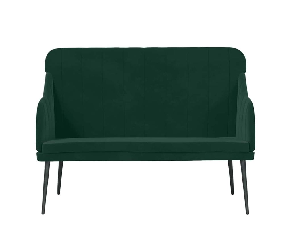 Пейка, тъмнозелена, 110x76x80 см, кадифе - 3