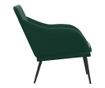 Пейка, тъмнозелена, 110x76x80 см, кадифе thumbnail 4