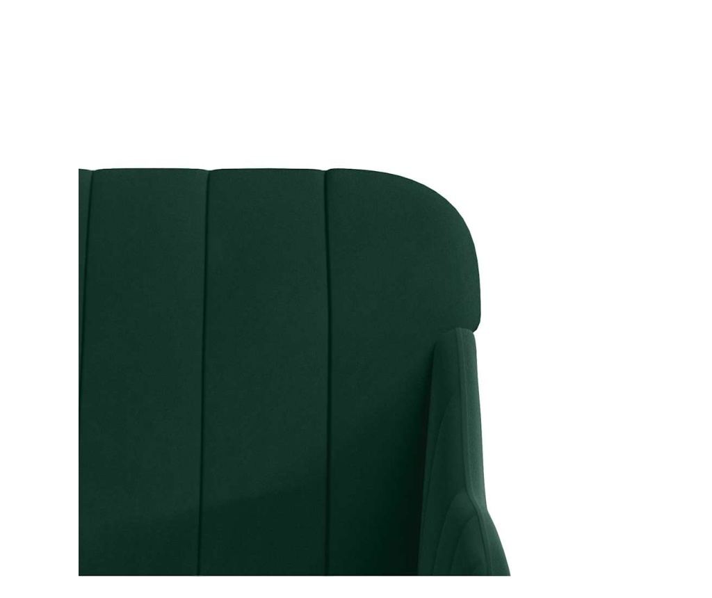 Пейка, тъмнозелена, 110x76x80 см, кадифе - 6