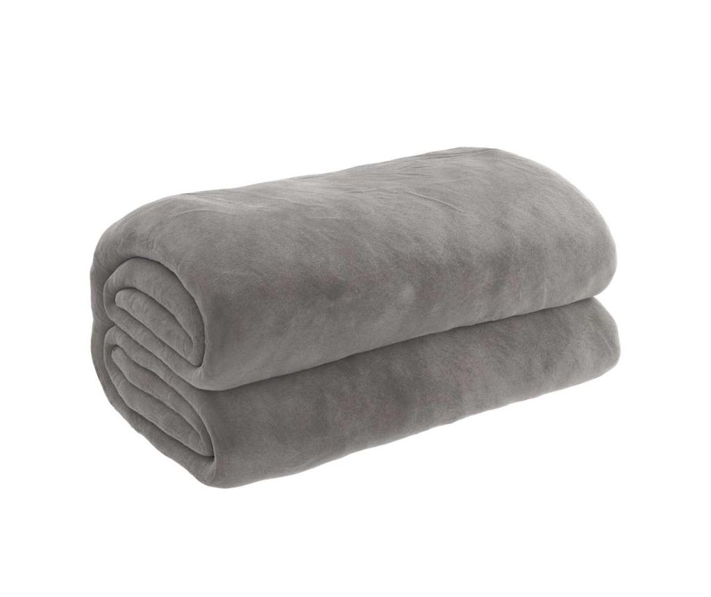 Утеждо одеяло с калъф, сиво, 200x200 см, 9 кг, текстил - 2