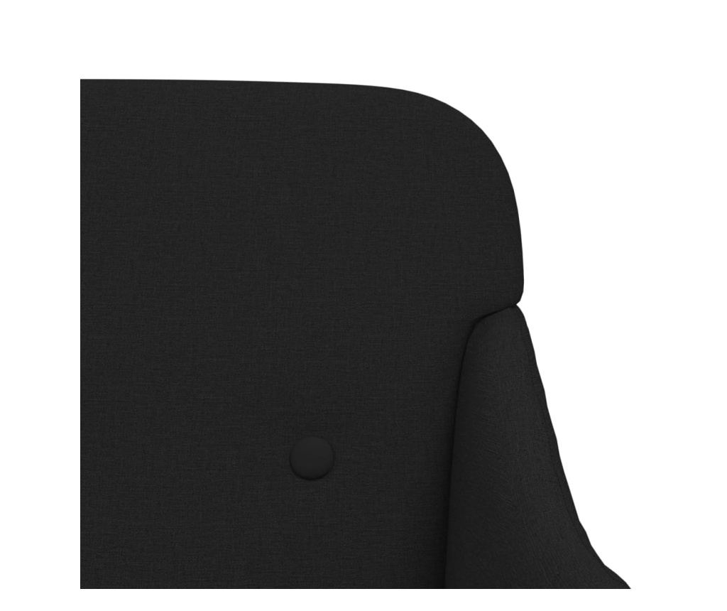 Пейка, черна, 110x76x80 см, текстил - 6
