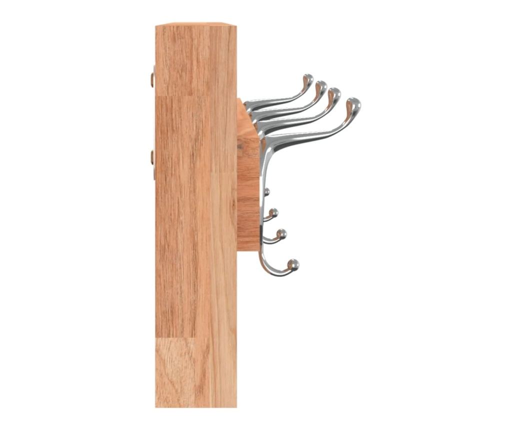 Стенна кука, 42x8.5x14 см, масивно дърво орех - 4
