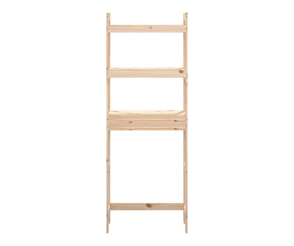 Тоалетна етажерка, 63x26x171 см, Масивна борова дървесина - 6