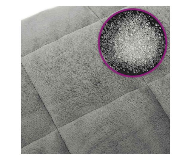 Утежеренo одеяло, сиво, 200x260 см, 11 кг, текстил