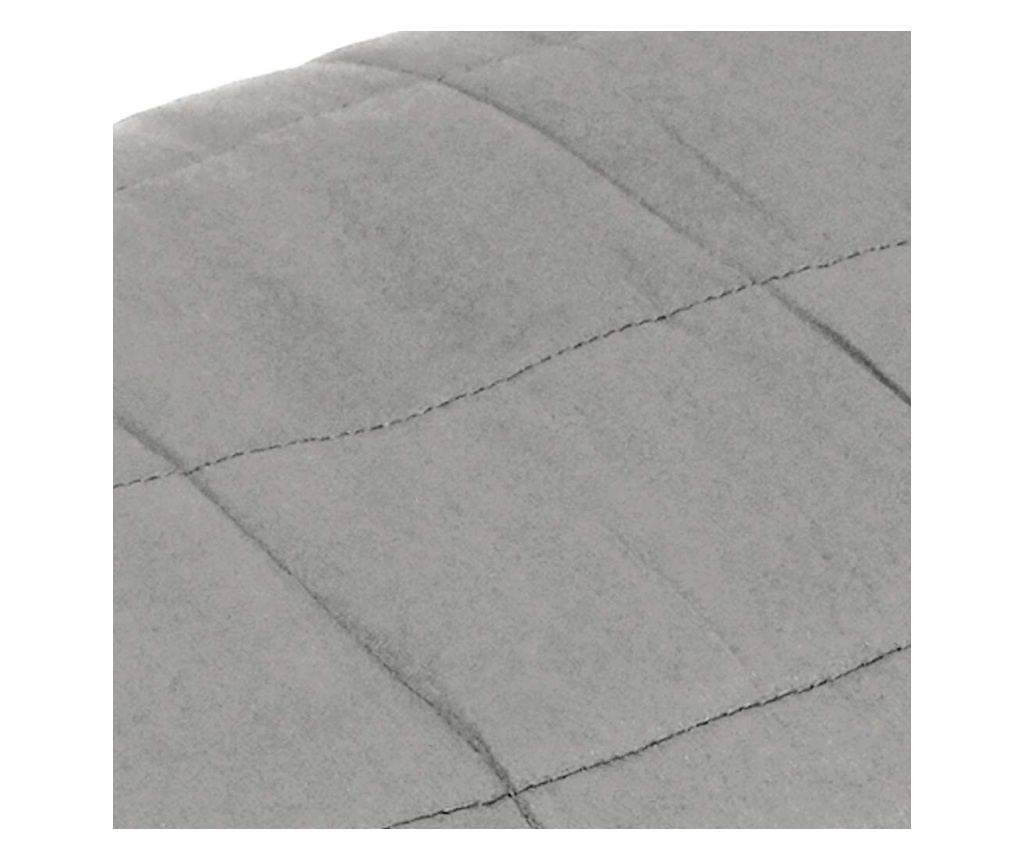 Утежечено одеяло, сиво, 155x220 см, 11 кг, текстилен материал - 4