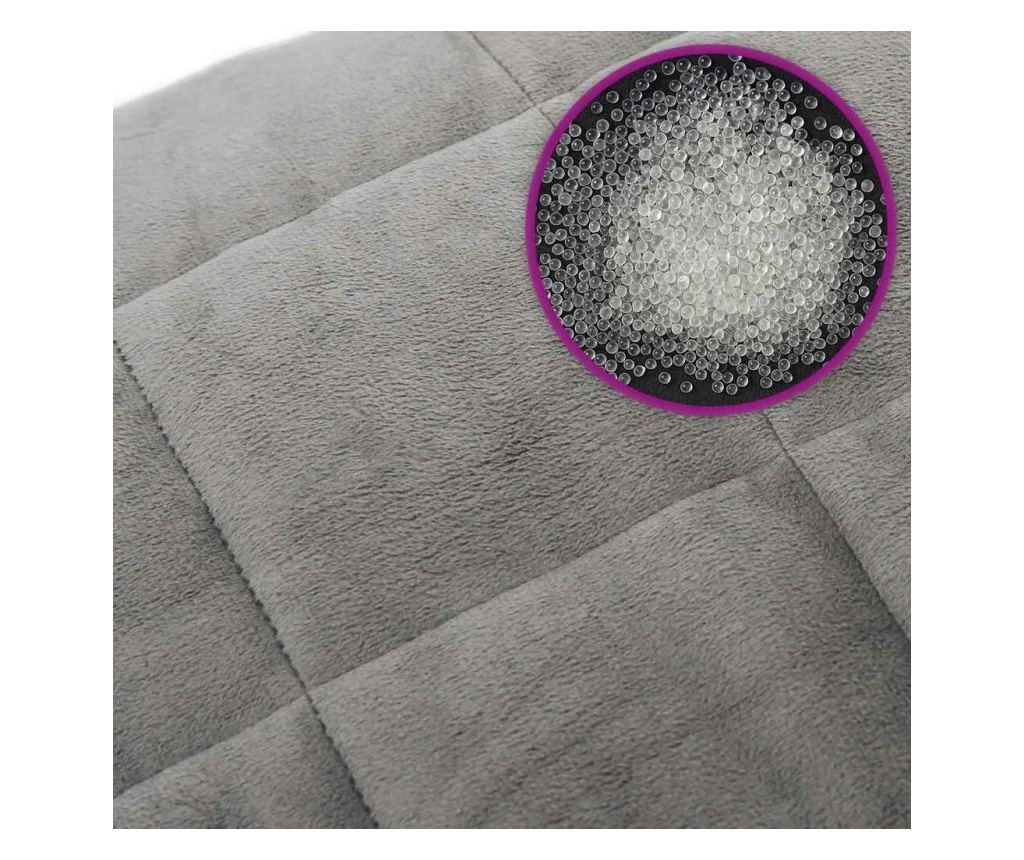 Утежечено одеяло, сиво, 155x220 см, 11 кг, текстилен материал - 6