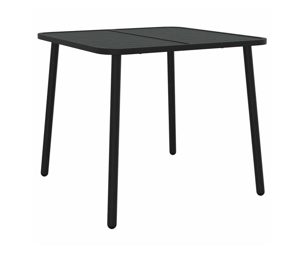 Vrtna garnitura za objed, 5 komada, Antracit, Čelik - 7