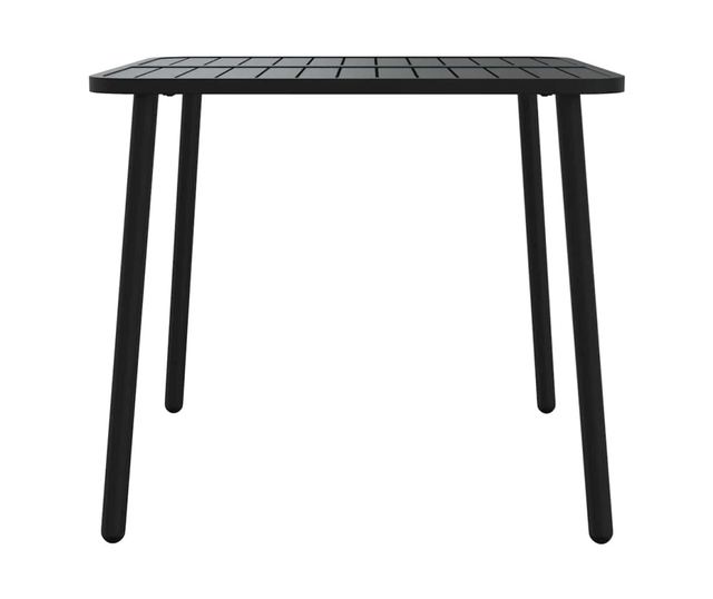 Комплект градински мебели, 5 части, антрацит, стомана