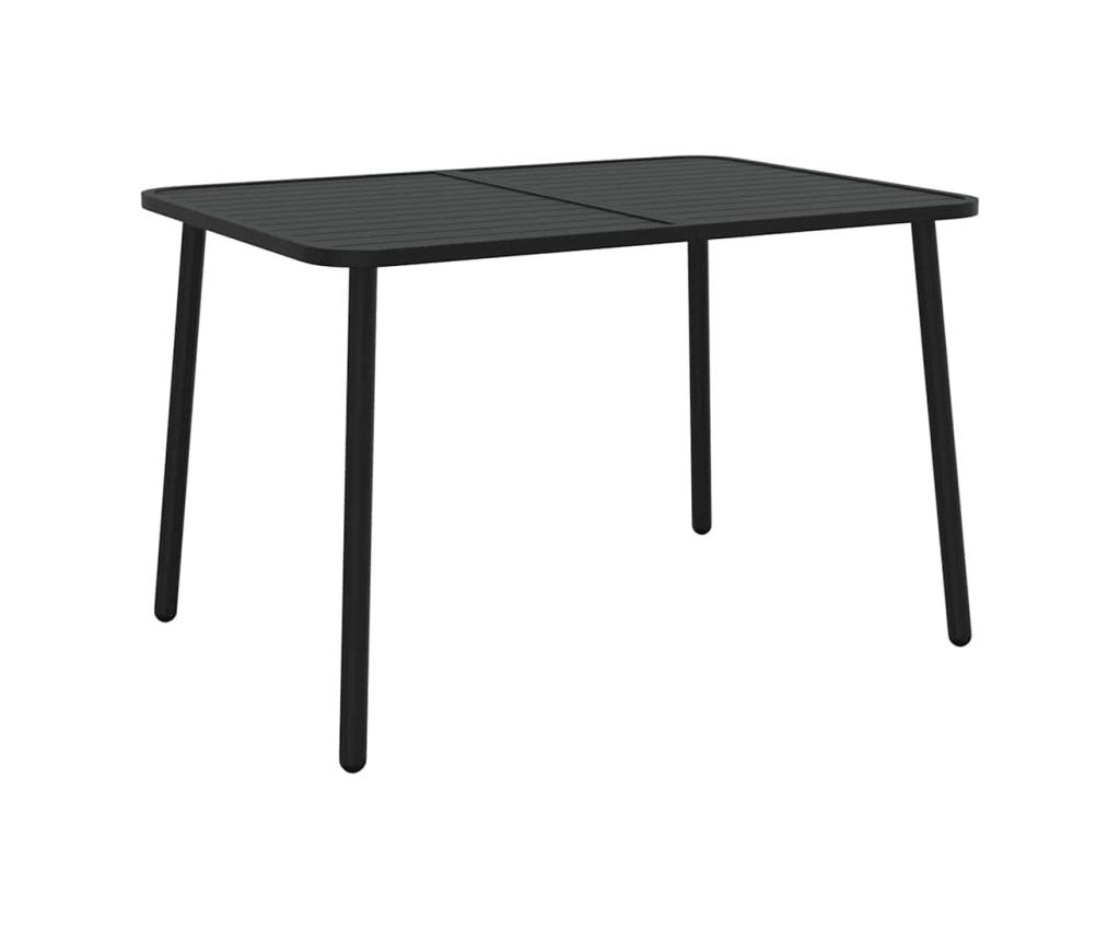 Градински комплект за хранене, 5 части, антрацит, стомана - 7