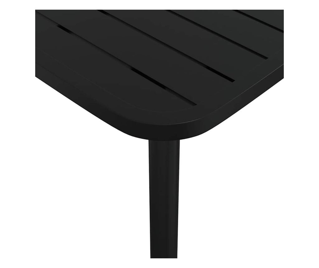 Градински комплект за хранене, 5 части, антрацит, стомана - 9