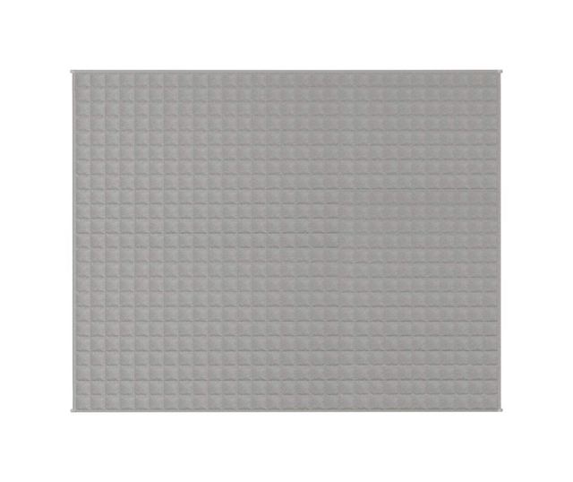 Утежелено одеяло, сиво, 235x290 см, 11 кг, текстил