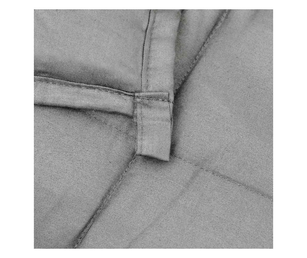Weighted Blanket, Grey, 235x290 cm, 11 kg, Textile Material - 5