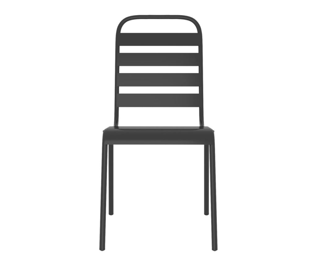 Градински комплект за хранене, 3 части, антрацит, стомана - 6