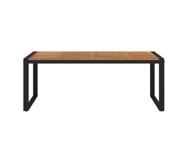 Градинска маса от масивна акация с U-образни крака 200x90x75 см