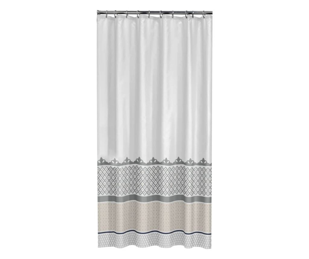 Душ завеса Sealskin Marrakech, сребриста, 180 см - 2