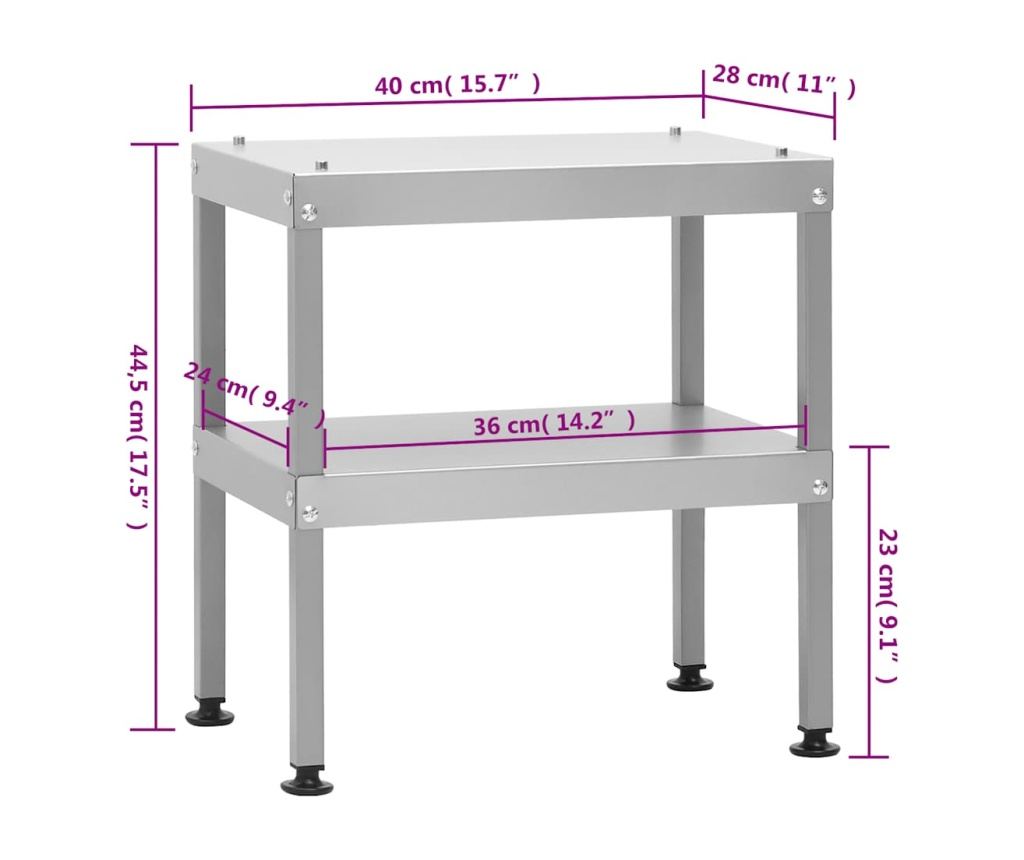 Пушилка за барбекю с маса, поцинкована стомана - 11