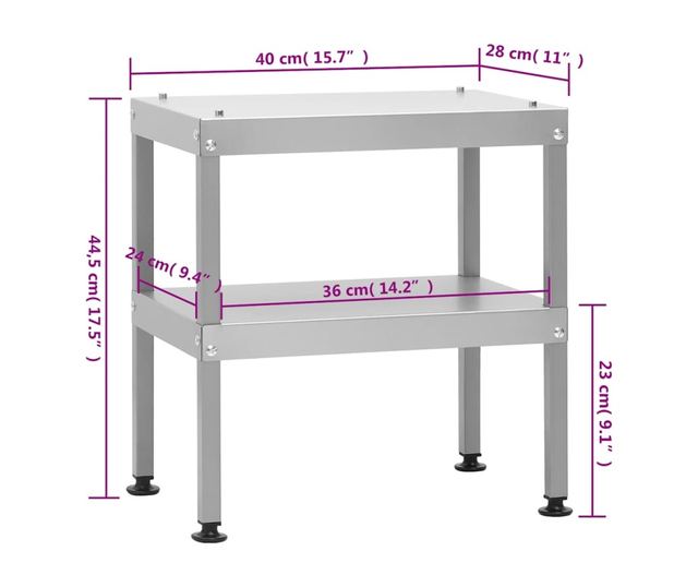Пушилка за барбекю с маса, поцинкована стомана