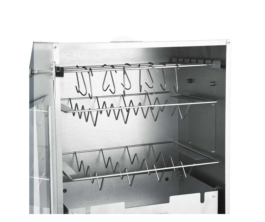 Пушилка за барбекю с маса, поцинкована стомана - 5