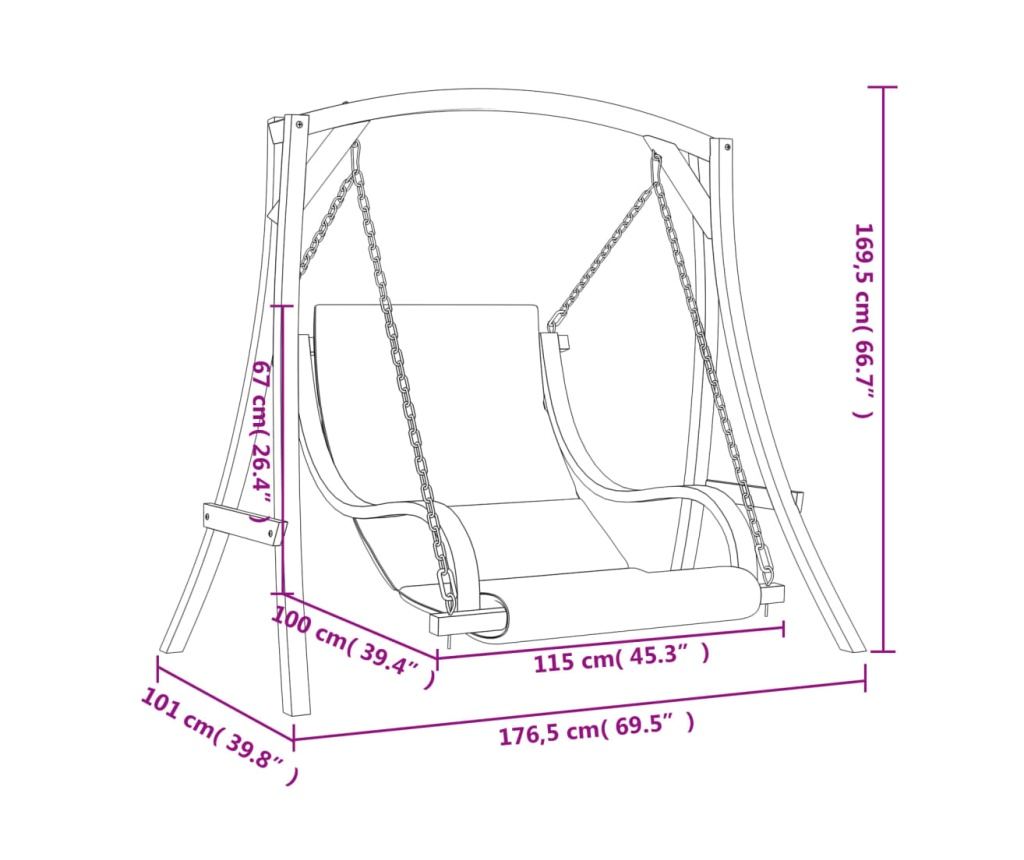 Шезлонг от масивна смърчова дървесина с покритие от тиково дърво и възглавница - 7