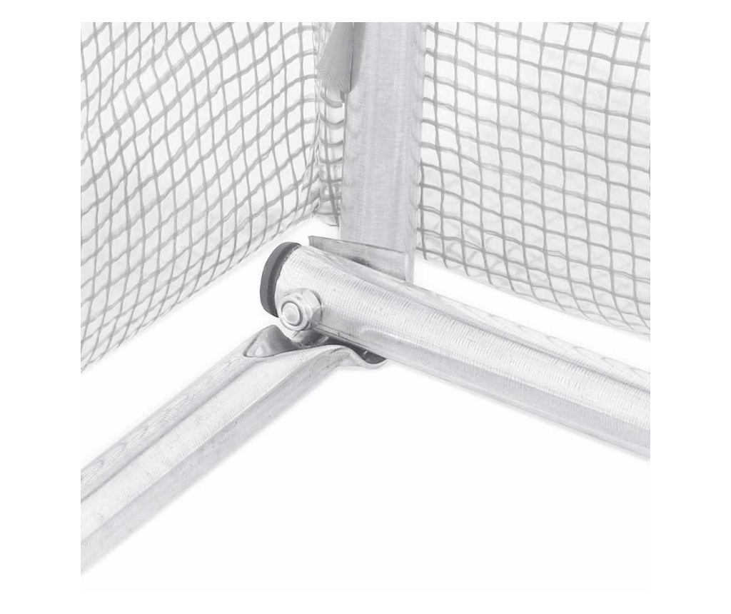 Оранжерия със стоманена рамка, бяла, 120 m², 24x5x2,3 m - 8