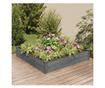 Повдигната градинска леха с грижа 120x120x25 см от дървесина от смърч thumbnail 1