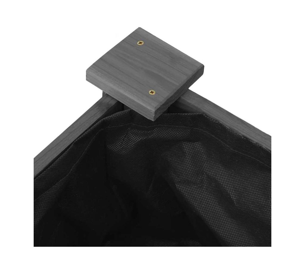 Повдигната градинска леха с грижа 120x120x25 см от дървесина от смърч - 6