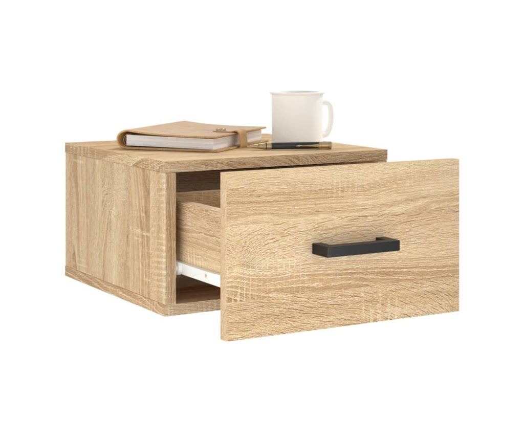 Стенна нощна шкафче, дъб сонома, 35x35x20 см - 4