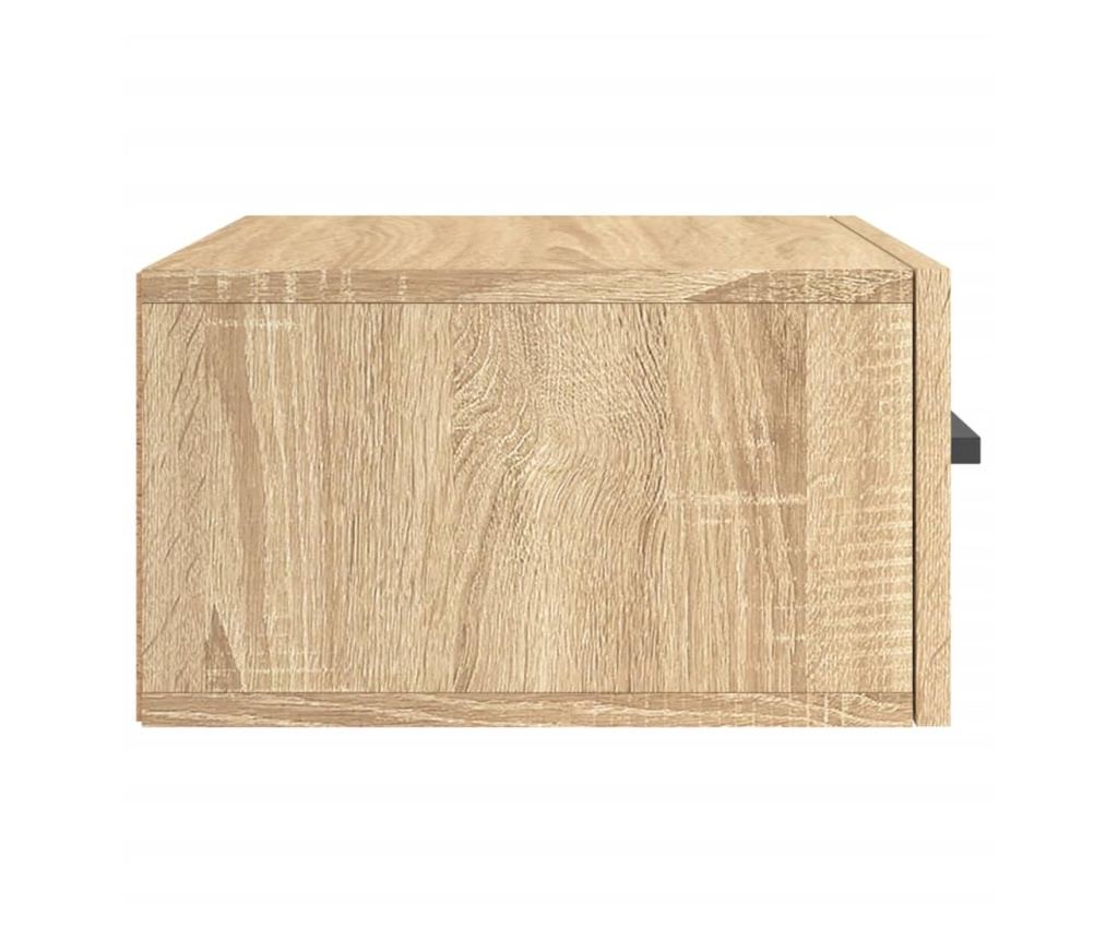 Стенна нощна шкафче, дъб сонома, 35x35x20 см - 7